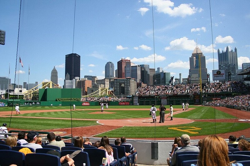 Photo taken from the Hyundai Club seats at PNC Park taken during a Pittsburgh Pirates home game.