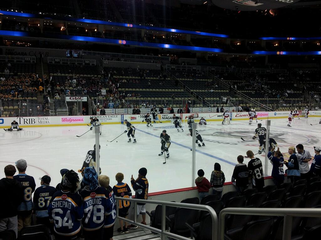 Seat view from section 114 at PPG Paints Arena, home of the Pittsburgh Penguins