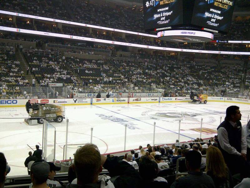 Seat view from section 115 at PPG Paints Arena, home of the Pittsburgh Penguins