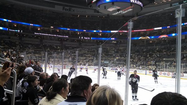 Seat view from section 121 at PPG Paints Arena, home of the Pittsburgh Penguins