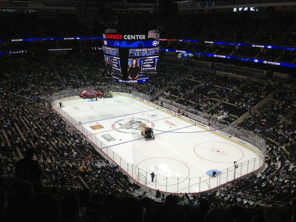 Seat view from section 214 at PPG Paints Arena, home of the Pittsburgh Penguins
