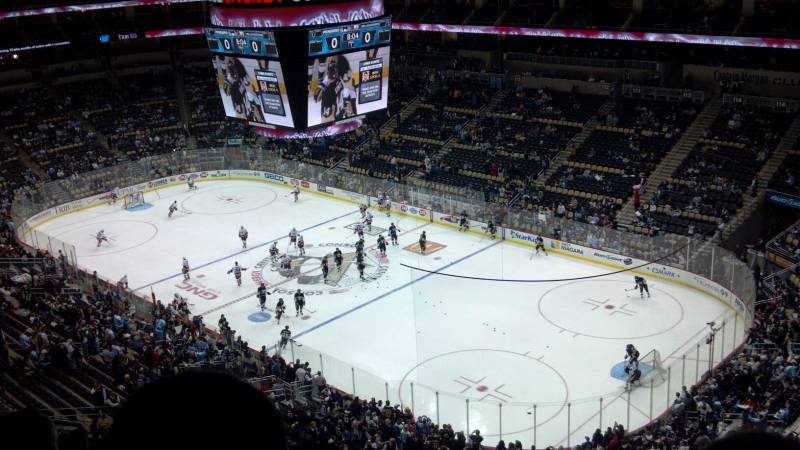 Seat view from section 232 at PPG Paints Arena, home of the Pittsburgh Penguins