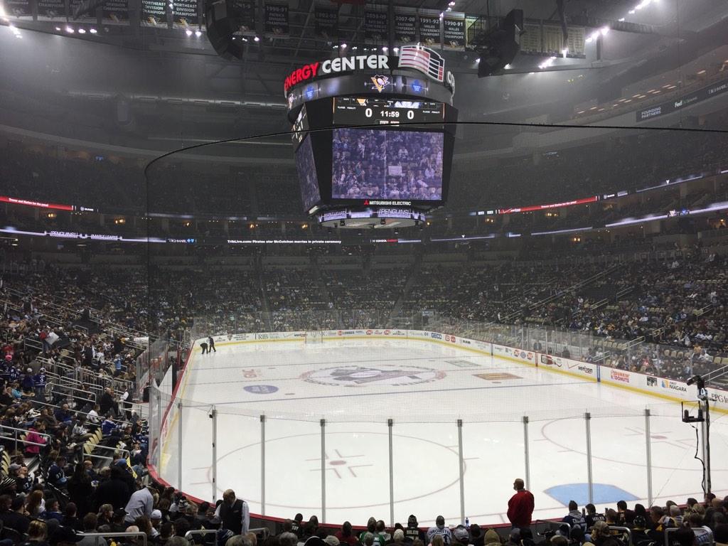 Seat view from section 119 at PPG Paints Arena, home of the Pittsburgh Penguins