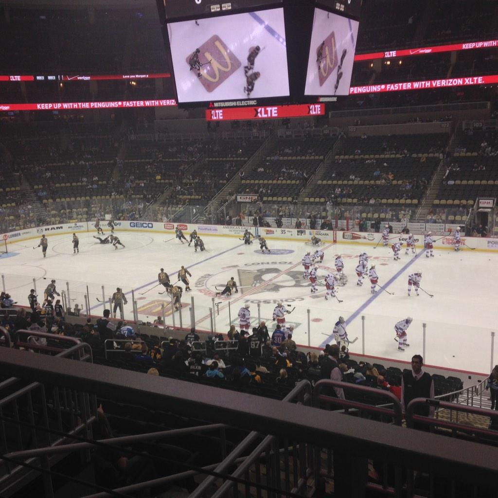 Seat view from section 217 at PPG Paints Arena, home of the Pittsburgh Penguins