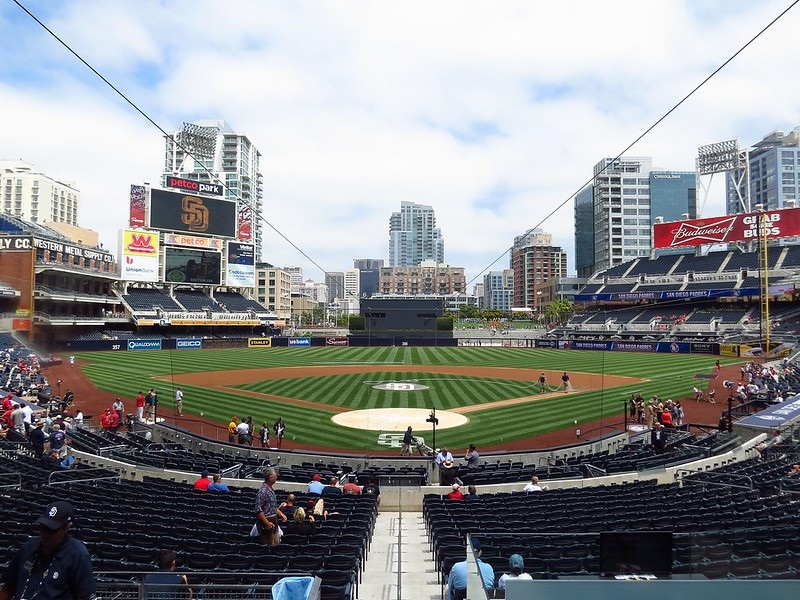Photo taken from the Compass Premier Club seats at Petco Park during a San Diego Padres home game.
