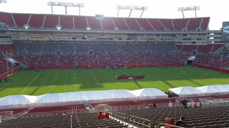 Photo taken from the club seats at Raymond James Stadium. Home of the Tampa Bay Buccaneers.