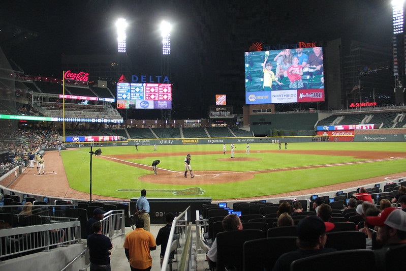Photo taken from the Truist Club seats at Truist Park. Home of the Atlanta Braves.