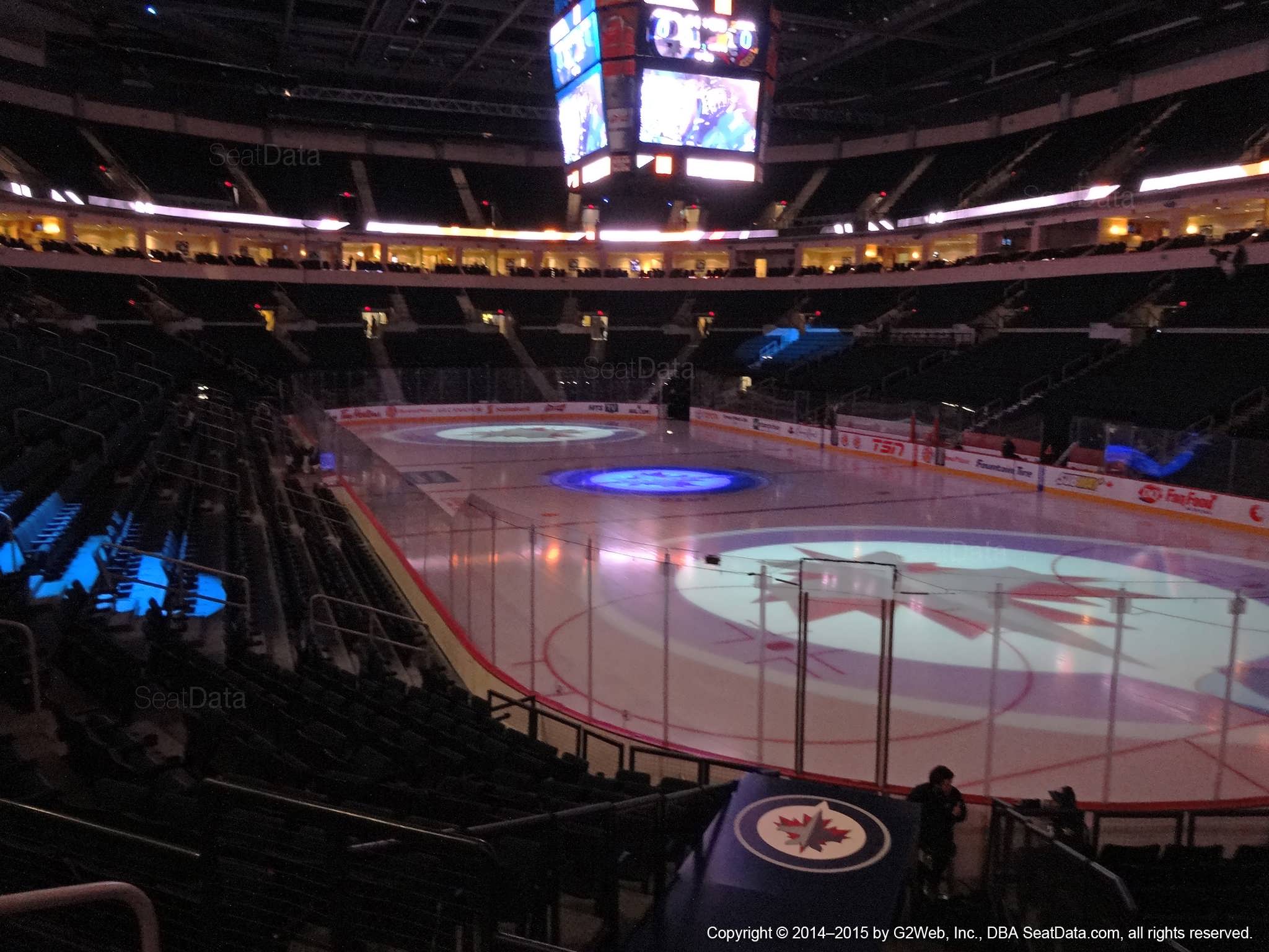 Seat view from section 101 at Bell MTS Place, home of the Winnipeg Jets