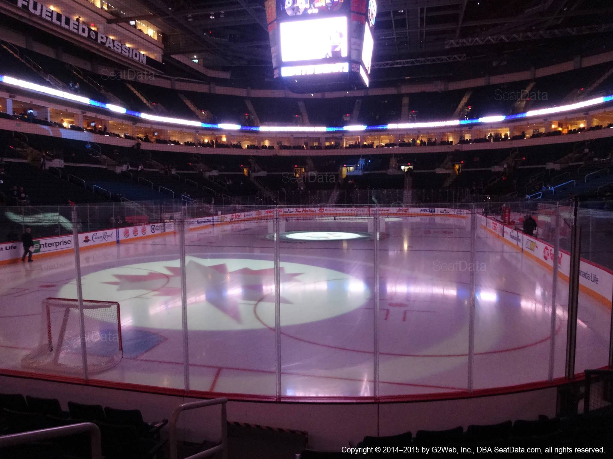 Seat view from section 124 at Bell MTS Place, home of the Winnipeg Jets