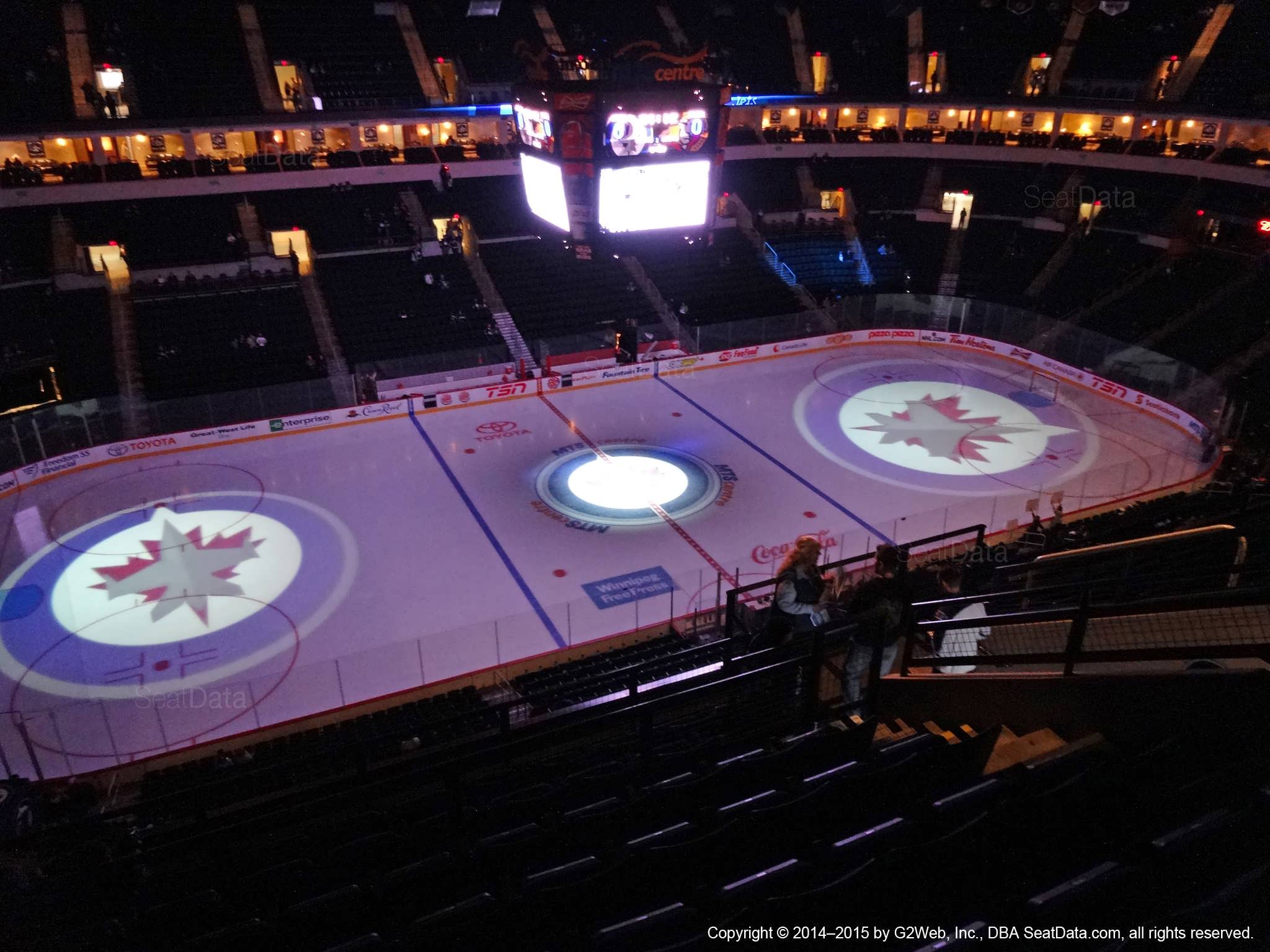Seat view from section 307 at Bell MTS Place, home of the Winnipeg Jets