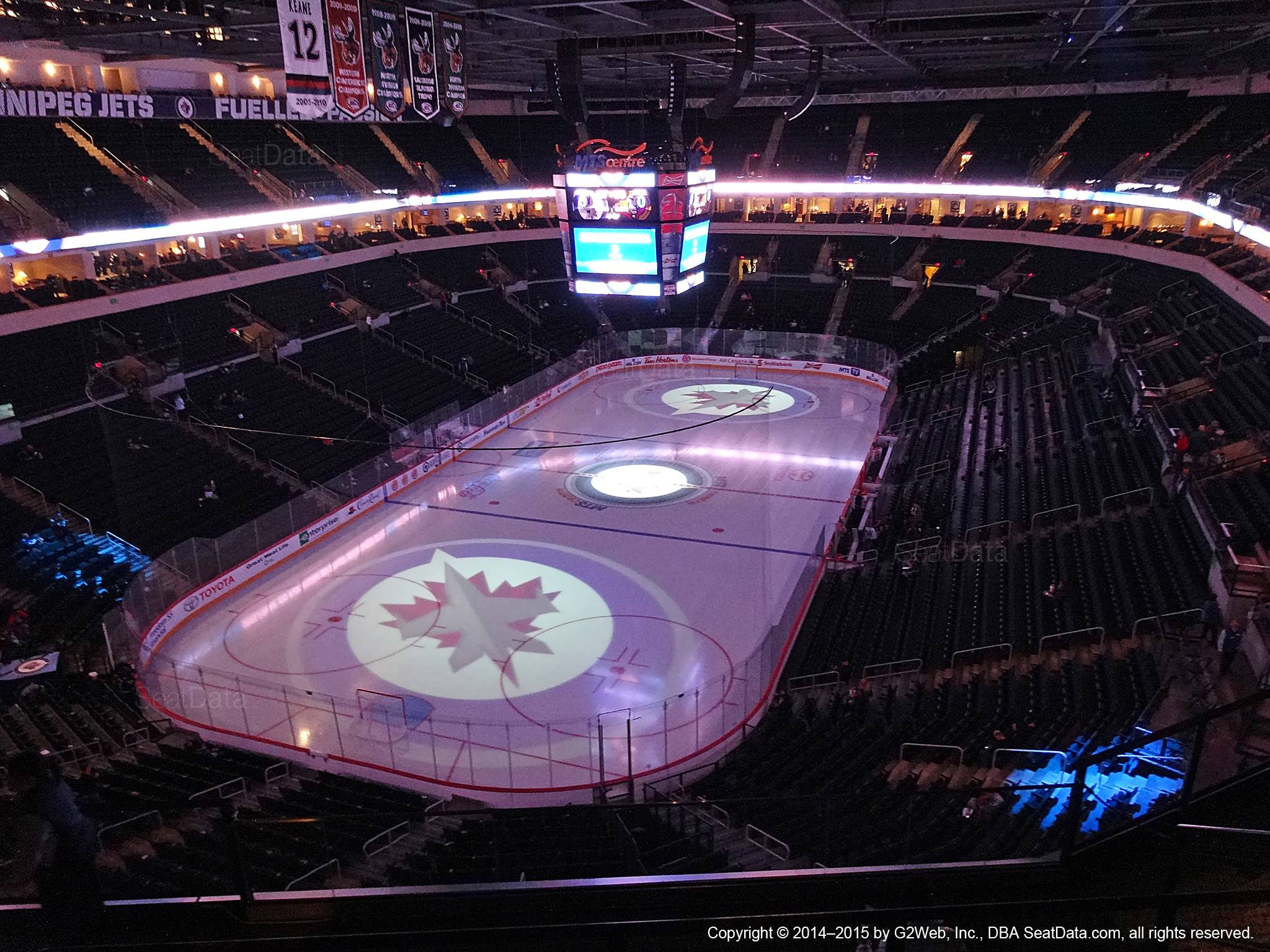 Seat view from section 326 at Bell MTS Place, home of the Winnipeg Jets