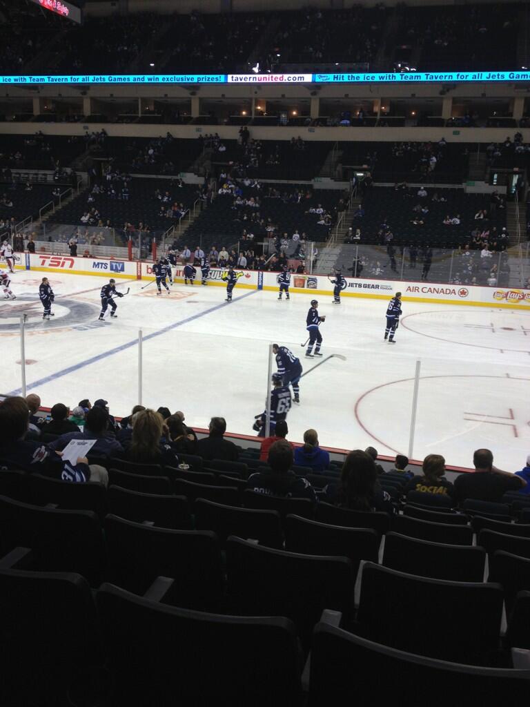 Seat view from section 104 at Bell MTS Place, home of the Winnipeg Jets