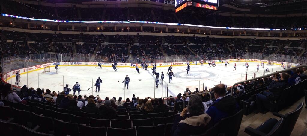 Seat view from section 120 at Bell MTS Place, home of the Winnipeg Jets