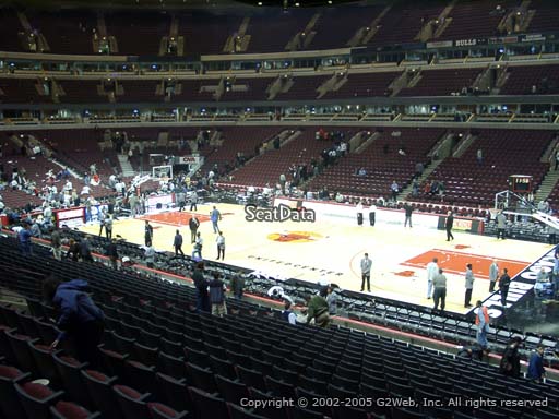 Seat view from section 109 at the United Center, home of the Chicago Bulls