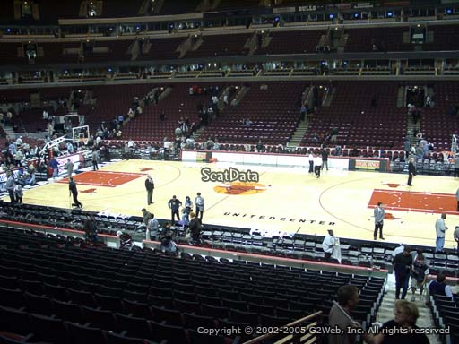 Seat view from section 110 at the United Center, home of the Chicago Bulls