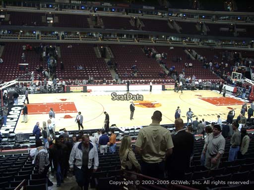 Seat view from section 113 at the United Center, home of the Chicago Bulls