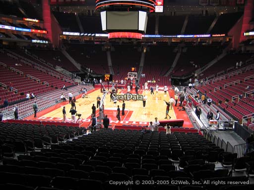 Seat view from section 126 at the Toyota Center, home of the Houston Rockets