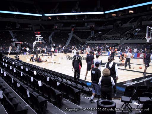 Seat view from Section 18 at the AT&T Center, home of the San Antonio Spurs