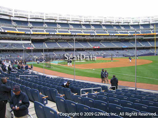 Seat view from section 12 at Yankee Stadium, home of the New York Yankees