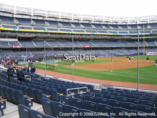 Seat view from section 13 at Yankee Stadium, home of the New York Yankees
