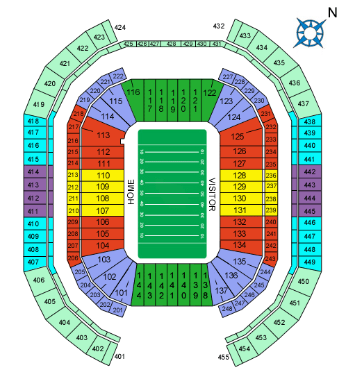 State Farm Stadium Seating Chart, Arizona Cardinals