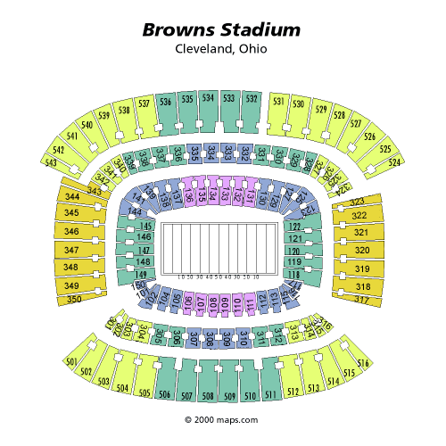 Browns Seating Chart