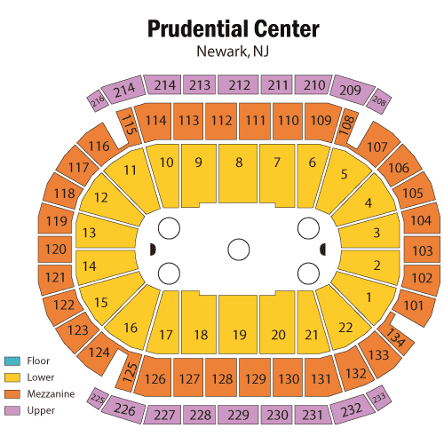 Prudential Center Seating Chart, New Jersey Devils