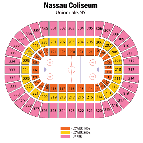 Nassau Veterans Memorial Coliseum Seating Chart