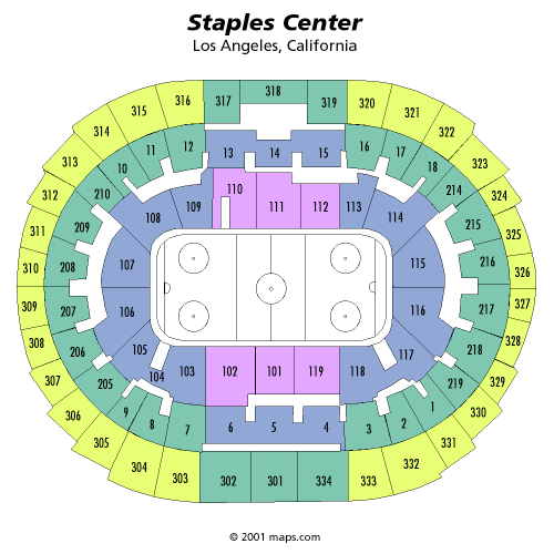 Staples Center La Kings Seating Chart