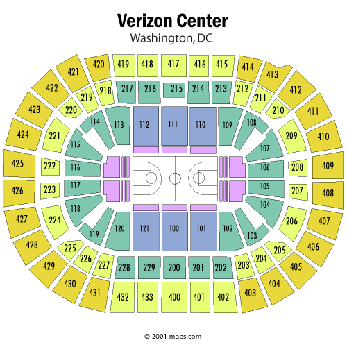 Capital One Arena Seating Chart Hockey