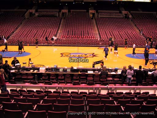 Seat view from section 101 at the Wells Fargo Center, home of the Philadelphia 76ers