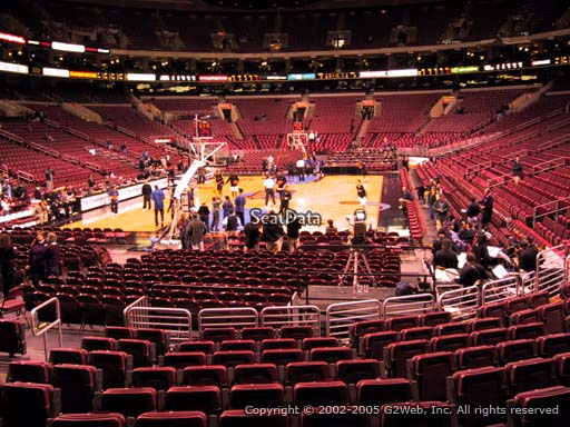 Seat view from section 108 at the Wells Fargo Center, home of the Philadelphia 76ers