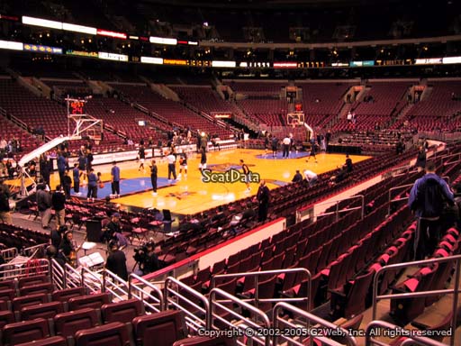 Seat view from section 110 at the Wells Fargo Center, home of the Philadelphia 76ers