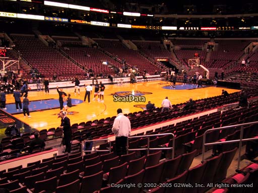 Seat view from section 111 at the Wells Fargo Center, home of the Philadelphia 76ers