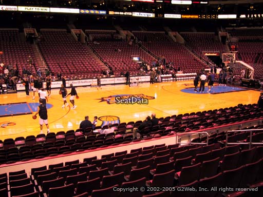 Seat view from section 112 at the Wells Fargo Center, home of the Philadelphia 76ers