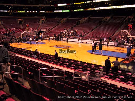 Seat view from section 115 at the Wells Fargo Center, home of the Philadelphia 76ers