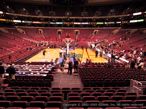 Seat view from section 119 at the Wells Fargo Center, home of the Philadelphia 76ers