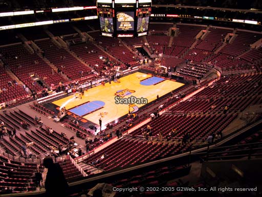 Seat view from section 210 at the Wells Fargo Center, home of the Philadelphia 76ers