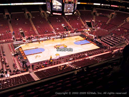 Seat view from section 211 at the Wells Fargo Center, home of the Philadelphia 76ers
