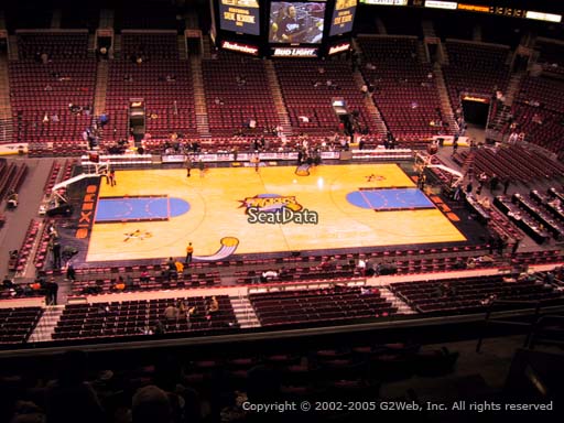 Seat view from section 212 at the Wells Fargo Center, home of the Philadelphia 76ers