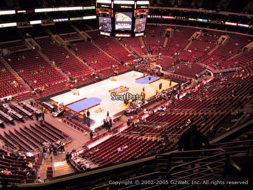Seat view from section 222 at the Wells Fargo Center, home of the Philadelphia 76ers