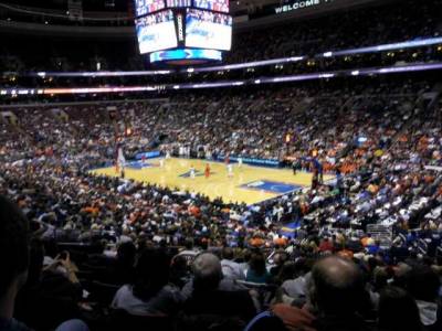 Seat view from Club Box 16 at the Wells Fargo Center, home of the Philadelphia 76ers