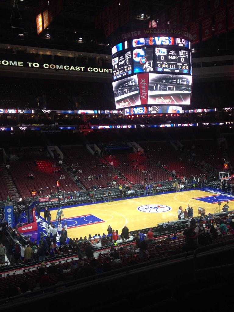 Seat view from PS 22 at the Wells Fargo Center, home of the Philadelphia 76ers