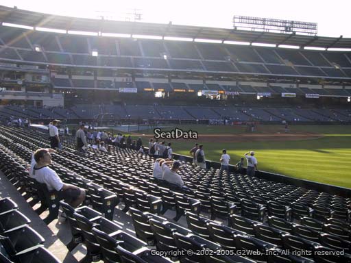 Seat view from section 129 at Angel Stadium of Anaheim, home of the Los Angeles Angels of Anaheim