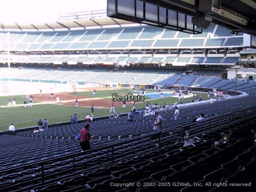 Seat view from section 207 at Angel Stadium of Anaheim, home of the Los Angeles Angels of Anaheim