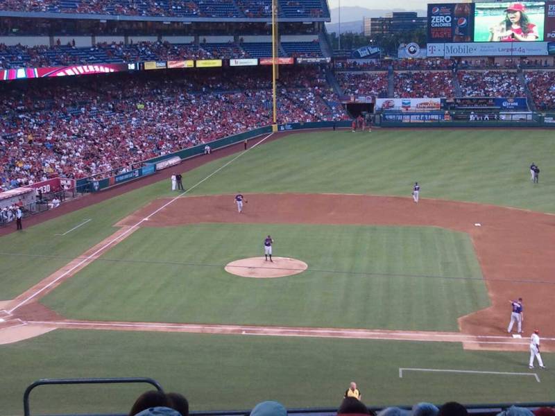 Seat view from section 334 at Angel Stadium of Anaheim, home of the Los Angeles Angels of Anaheim