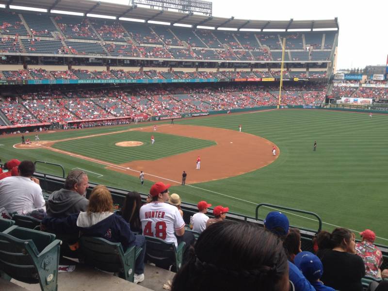 Seat view from section 341 at Angel Stadium of Anaheim, home of the Los Angeles Angels of Anaheim