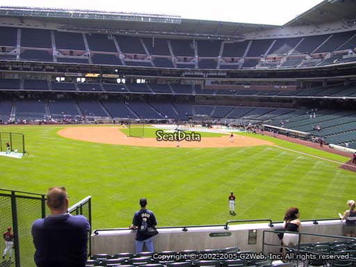 Seat view from section 100 at Minute Maid Park, home of the Houston Astros