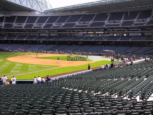 Seat view from section 107 at Minute Maid Park, home of the Houston Astros