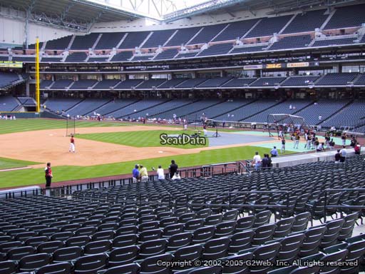 Seat view from section 110 at Minute Maid Park, home of the Houston Astros